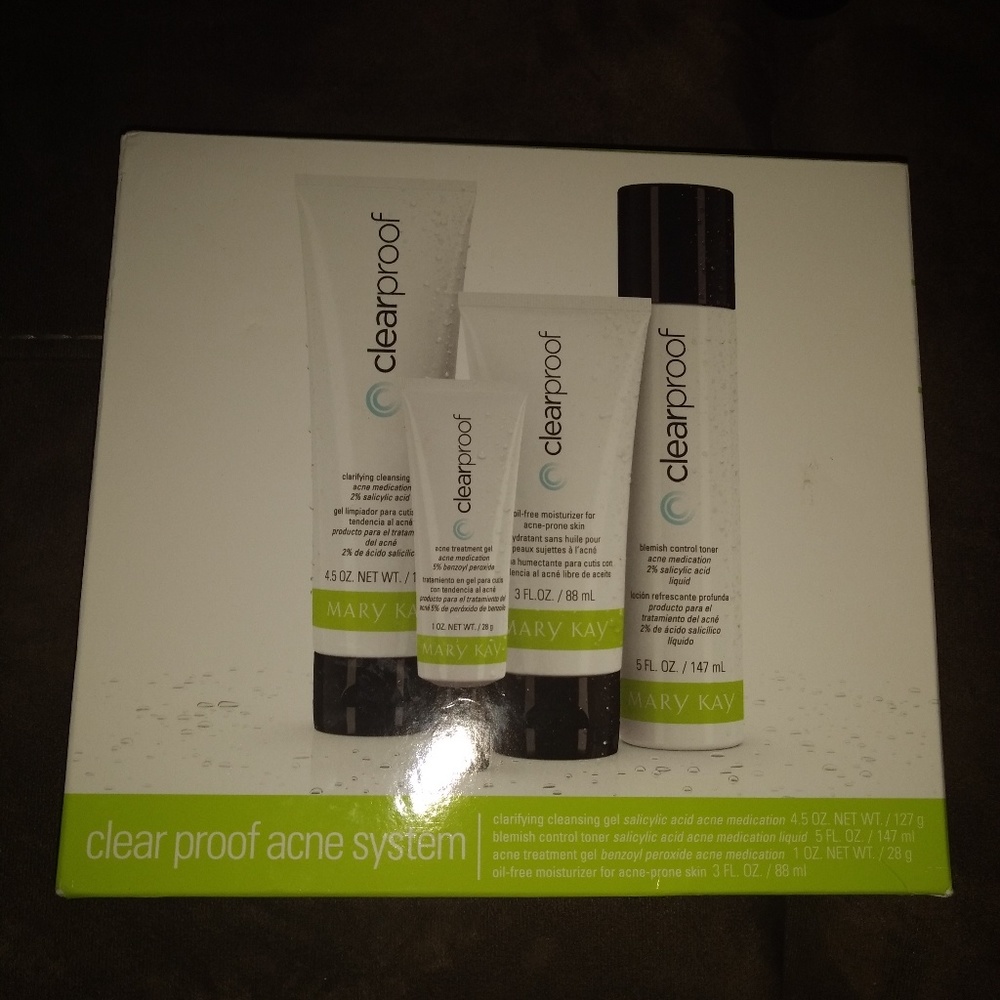 Clear proof acne system